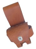 LEATHER TOOL HOLDER - HINGED TAPE MEASURE HOLDER