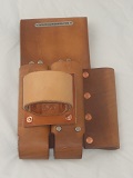 LEATHER TOOL HOLDER - CHUCK'S QUAD - LEVEL PLIERS WRENCH AND HAMMER HOLDER